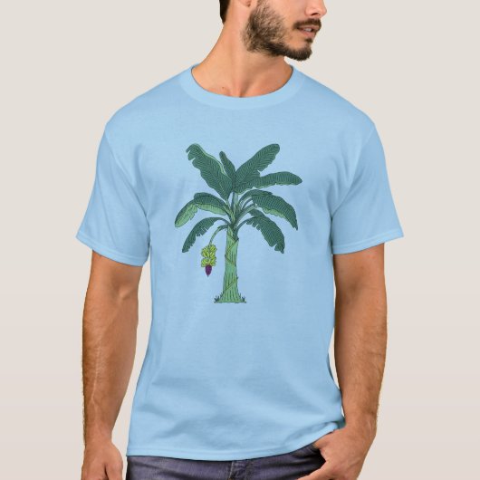 Tropical Banana Tree Graphic T-Shirt | Minimalist  Tシャツ (正面)