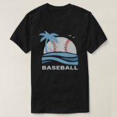 Tropical Baseball Palm Tree Summer Vacation Tシャツ (デザイン正面)