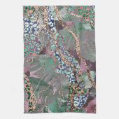 Tropical Batik Animal Glitter Glam 2 キッチンタオル (縦)