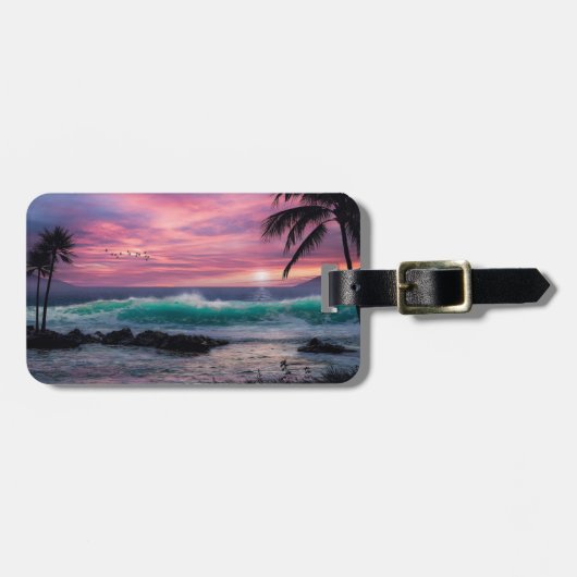 Tropical Beach  ラゲッジタグ (正面横)