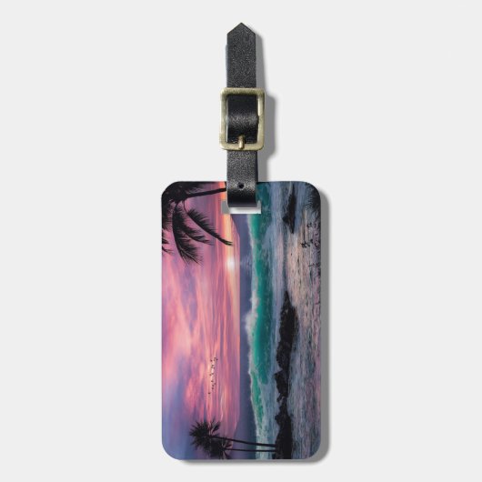 Tropical Beach  ラゲッジタグ (正面縦)