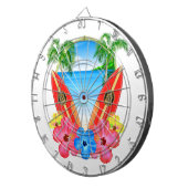 Tropical Beach And Surfboards ダーツボード (正面右)