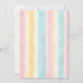 Tropical Beach Baby Shower Invitation Girl 招待状 (裏面)