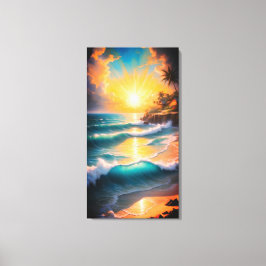 Tropical Beach Canvas Wall Art キャンバスプリント