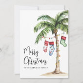 Tropical Beach Christmas シーズンカード (正面)