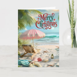Tropical Beach Christmas Card シーズンカード