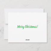 Tropical Beach Christmas Card – Custom Family card シーズンカード (裏面)