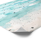 Tropical Beach Christmas Party Welcome ポスター (角)