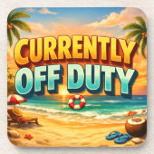 Tropical Beach Currently Off Duty Scene コースター (正面)