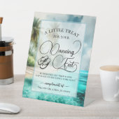 Tropical Beach Dancing Feet Flip Flop Wedding  台座サイン (インサイチュ)