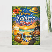 Tropical Beach Fathers Day シーズンカード (正面)