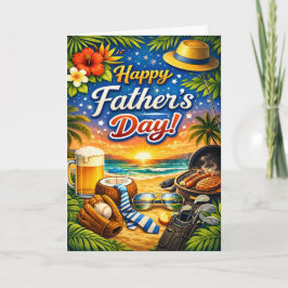 Tropical Beach Fathers Day シーズンカード