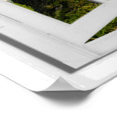 Tropical Beach Faux Artificial Window View ポスター (角)