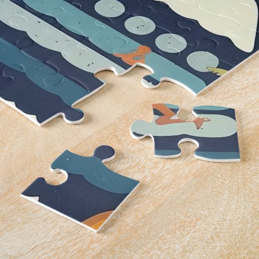 Tropical Beach Fun Pattern ジグソーパズル (側面)