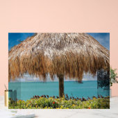 Tropical Beach Hut Wall Art Coastal Decor アクリルサイン (ウェディング)