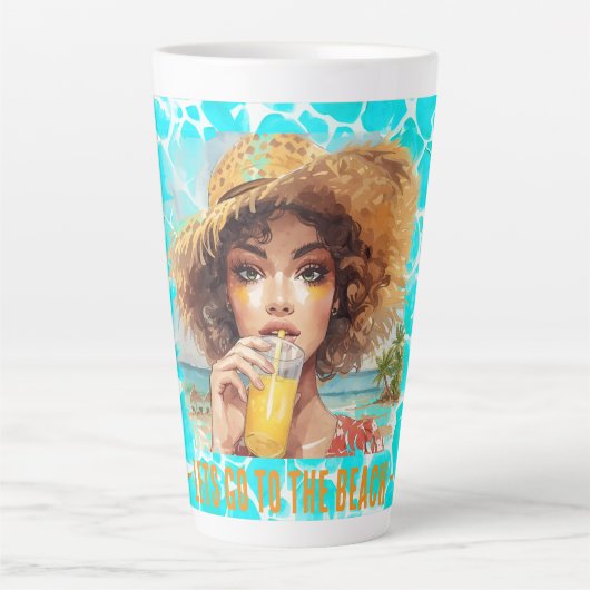 Tropical Beach, Lets Go to The Beach, カフェラテマグ (正面)