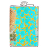 Tropical Beach, Lets Go to The Beach, Orange Turqu フラスク (裏面)