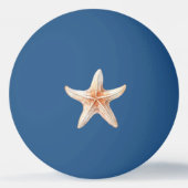 Tropical Beach Palm Tree Starfish 卓球ボール (裏面)