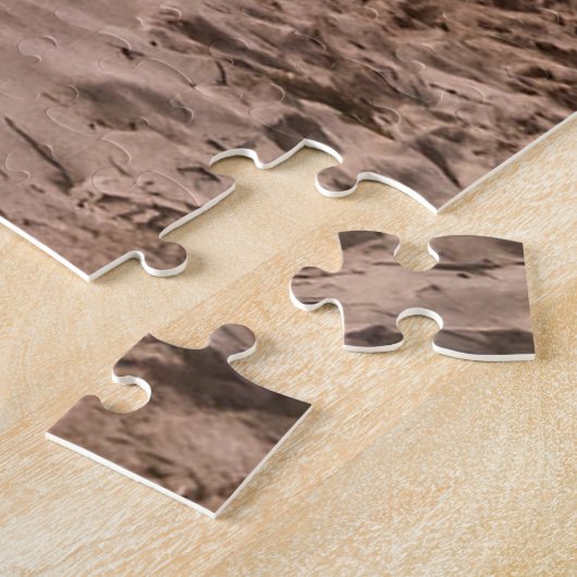 Tropical Beach Sand Palms Sunset ジグソーパズル (側面)