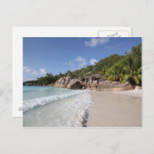 Tropical Beach, Seychelles, Indian Ocean ポストカード (正面/裏面)