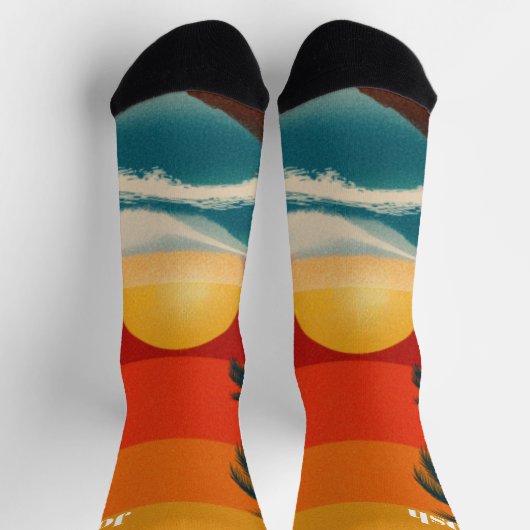 Tropical Beach Socks ソックス (上部)