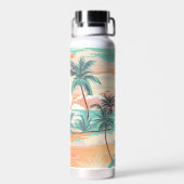 Tropical Beach Sunset ウォーターボトル (背面)
