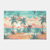 Tropical Beach Sunset ドアマット (正面)