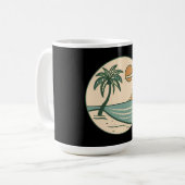 Tropical Beach Sunset Coffee Mug コーヒーマグカップ (正面左)
