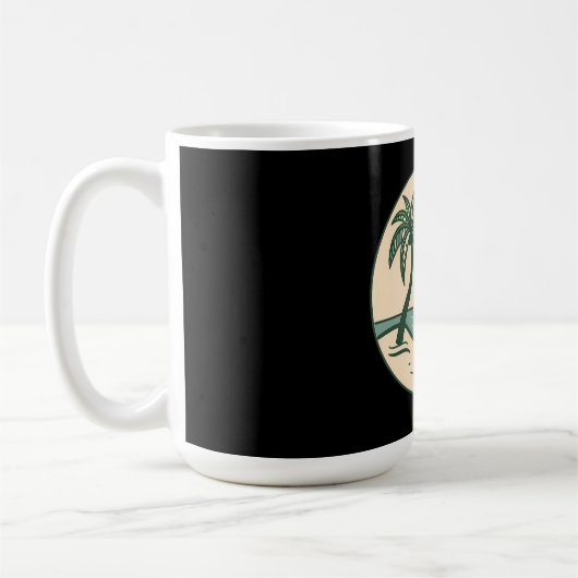 Tropical Beach Sunset Coffee Mug コーヒーマグカップ (左)