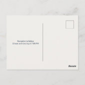 Tropical Beach Sunset Destination Wedding Postcard ポストカード (裏面)