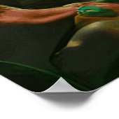 Tropical Beach teal water palm trees beautiful ポスター (角)