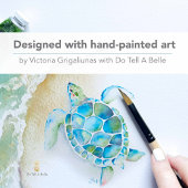 Tropical Beach Wedding Illustrated Watercolor 招待状