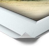 Tropical Beach White 2 Pane Window Illusion ポスター (角)