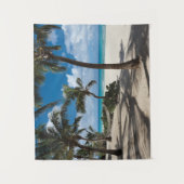 Tropical Beaches | Anguilla Beach, Palm Tree タペストリー (正面)