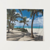Tropical Beaches | Anguilla Beach, Palm Tree タペストリー (正面(横))