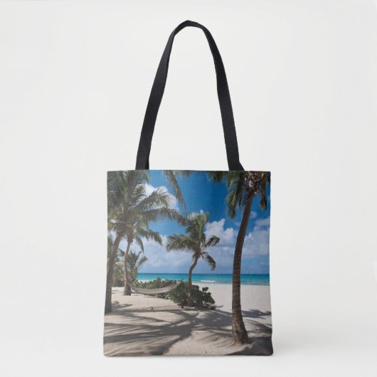 Tropical Beaches | Anguilla Beach, Palm Tree トートバッグ (正面)