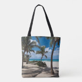 Tropical Beaches | Anguilla Beach, Palm Tree トートバッグ (裏面)