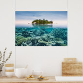 Tropical Beaches | Ari Atoll Maldives ポスター (キッチン)