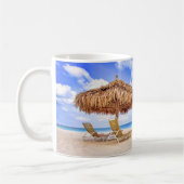 Tropical Beaches | Aruba Sandy Beach コーヒーマグカップ (左)