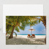 Tropical Beaches | Beach Dominican Republic サンキューカード (正面/裏面)