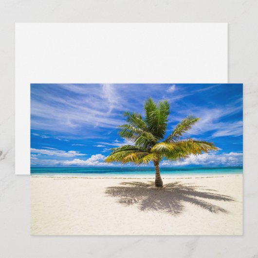 Tropical Beaches | Bora Bora, French Polynesia サンキューカード (正面/裏面)