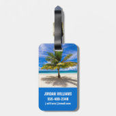 Tropical Beaches | Bora Bora, French Polynesia ラゲッジタグ (裏面縦)