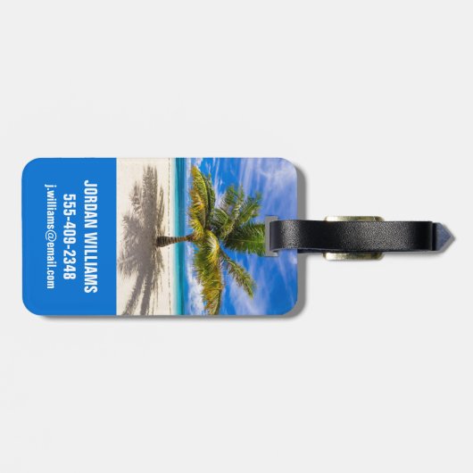 Tropical Beaches | Bora Bora, French Polynesia ラゲッジタグ (裏面横)
