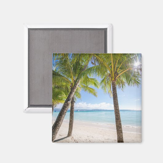 Tropical Beaches | Boracay Philippines マグネット (正面/裏面)