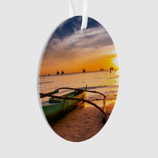 Tropical Beaches | Boracay's White Beach オーナメント (正面)