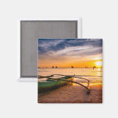 Tropical Beaches | Boracay's White Beach マグネット (正面/裏面)