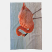 Tropical Beaches | Caribbean Flamingo, Aruba キッチンタオル (縦)