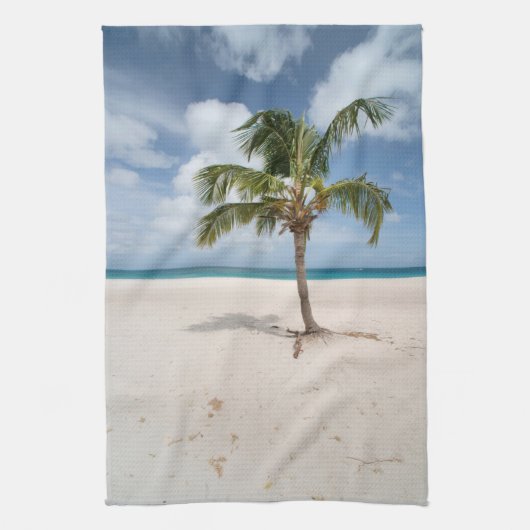 Tropical Beaches | Eagle Beach, Aruba キッチンタオル (縦)