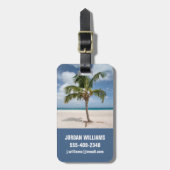 Tropical Beaches | Eagle Beach, Aruba ラゲッジタグ (正面縦)