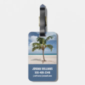 Tropical Beaches | Eagle Beach, Aruba ラゲッジタグ (裏面縦)